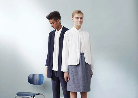 Design Cotton Smock Top In Dobby